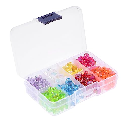 NUSITOU Herzförmige Acrylperlen 320 Stück Bunte Lose Perlen Für Schmuckherstellung Und DIY Kunsthandwerk Ideal Für Armbänder Und Halsketten von NUSITOU