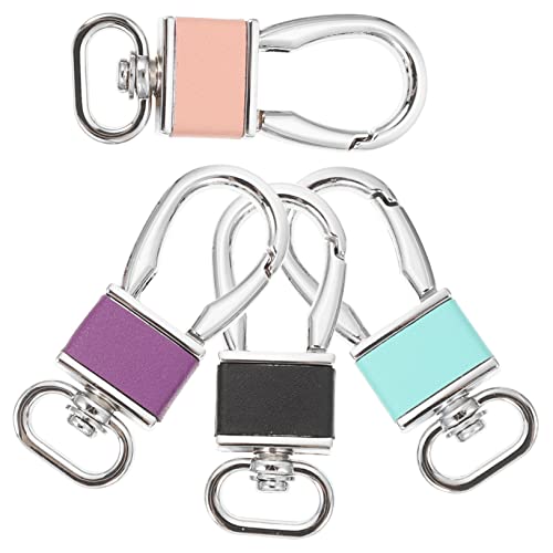 NUSITOU Karabiner Schlüsselring Schlüsselanhänger Clip Haken Macarons Farben Chrom Pink Chrom Chrom Chrom Lila Für Und von NUSITOU