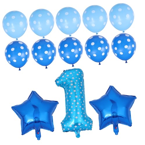 NUSITOU Kindergeburtstag Dekoration Set 13 Teiliges Luftballon Set Konfetti Ballons Für Unvergessliche Geburtstagsfeiern Party Supplies Für Jungen Geburtstagsdeko von NUSITOU