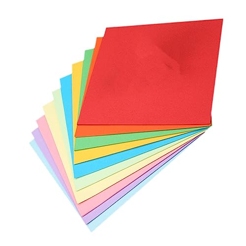 NUSITOU Klapppapier Farben Verdicken Handwerkspapier Sie Bastel Lebendige Blätter Faltpapier Origami das Exquisite Delikates für Basteln Klapppapierverzierung Blatt Farbiges von NUSITOU