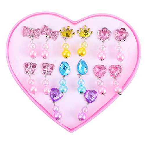 NUSITOU Ohrringe Set Für Adorable Ear Studs Mit Schmuckbox Modische Ohrstecker Mit Perlen Und Edelsteinen Perfektes Für ädchen Hochwertige Und Langlebige Ohrclips von NUSITOU