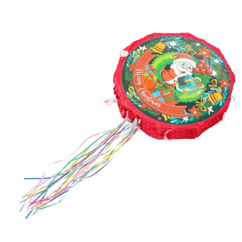 NUSITOU Weihnachtsmann Pinata Hängendes Dekor weihnachtsmann dekoration Weihnachtsmann-Partyzubehör Weihnachts-Pinata Weihnachtsmann-Pinata Partydekoration Weihnachtsfeier Piñata Papier von NUSITOU