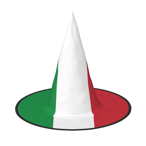 NUUMG Lustiger Hexenhut mit italienischer Flagge, Halloween, Herren, Damen, Halloween, Party-Dekoration von NUUMG