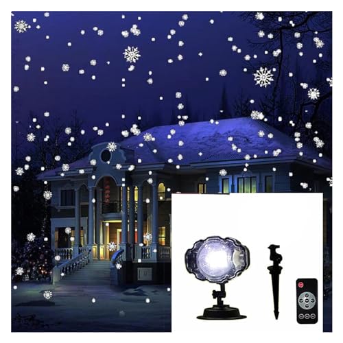 NUUWAI LED Weihnachten Schnee Projektion Licht Outdoor Indoor Bühne Lichter Familie Party Festliche Atmosphäre Licht Neujahr Festliche Licht von NUUWAI