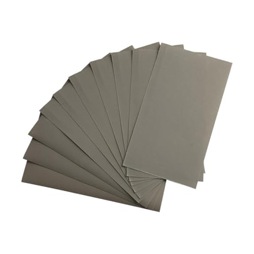 10-teiliges Schleifpapierpaket Schleifblätter Nass/Trocken 10 Stück 138 x 75 mm 3 Zoll x 5-1/2 Zoll 600-2500 Körnung 600/800/1000/1200/1500/2000/2500 Körnung, 2000 Körnung, 10 Stück 138 x 75 mm von NUZIXINXW