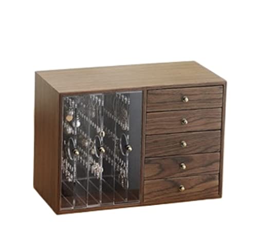 Schmuckschatulle aus Holz für Damen und Mädchen, 2-in-1, riesiger Schmuckkoffer, Schmuck-Aufbewahrungsbox, Schmuck-Organizer (Größe : C) von NVJFDIOHUW8EHRPO