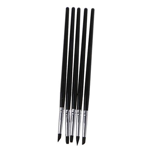 5 Stück Silikon-Dotting-Werkzeuge, Schärfer-Pinsel, Stift für Ton, Modellierung, Skulptur, Zeichnen, Zeichnen, Nagelkunst, Zubehör, Tassenmatte, Pad, Silikon 5 Stück Silikon-Dotting-Werkzeuge, Schärfer-Pinsel, Stift für Ton, Modellierung, Skulptur, Zeichnen, Zeichnen, Nagelkunst, Zubehör, Tassenmatte, Pad, Silikon von NVOQILIN