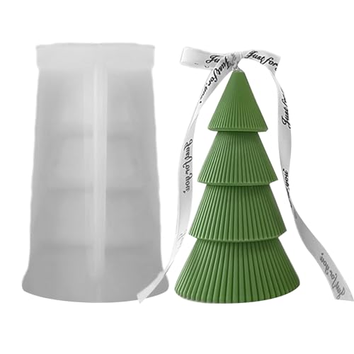 NVOQILIN Flexible Silikonform zum Basteln von Weihnachtsbaum, Aromatherapie, Kerzenherstellung von NVOQILIN