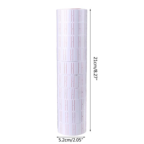 NVOQILIN Set mit 10 Rollen Etikettenaufkleberrollen für Preisetikett für MX5500 Shop-Etikett von NVOQILIN