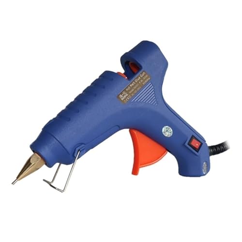 NWBZBH 40 W 60 W Heißklebepistole 1 Mm Düse Aus Reinem Kupfer Mit Kleinem Durchmesser Und EIN/AUS-Schalter 11 Mm Klebestifte 2 Stück 5 Stück(Blue40W2sticks) von NWBZBH