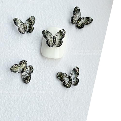 30 x Nagelkunst-Strasssteine, Schmetterling, 3D-Glitzer, Nagelkunst-Dekorationen, Nagelschmuck, Nagelkristalle, Nagelkristalle von NYCEMAKEUP