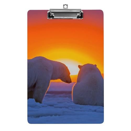 Eisbär Klemmbrett Zum Aufhängen Clipboard Hartplatten Klemme Für Papier Dokumente von NYKVTG