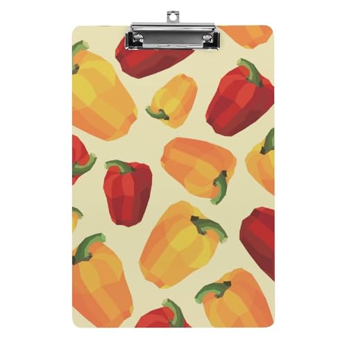 Farbe Paprika Klemmbrett Zum Aufhängen Clipboard Hartplatten Klemme Für Papier Dokumente von NYKVTG