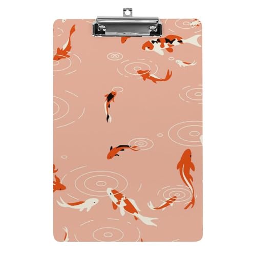 Goldfisch Klemmbrett Zum Aufhängen Clipboard Hartplatten Klemme Für Papier Dokumente von NYKVTG