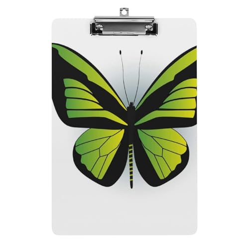 Grüner Schmetterling Klemmbrett Zum Aufhängen Clipboard Hartplatten Klemme Für Papier Dokumente von NYKVTG