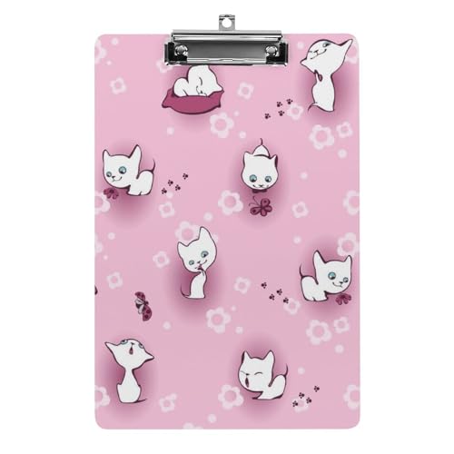 Niedliche Katze Klemmbrett Zum Aufhängen Clipboard Hartplatten Klemme Für Papier Dokumente von NYKVTG