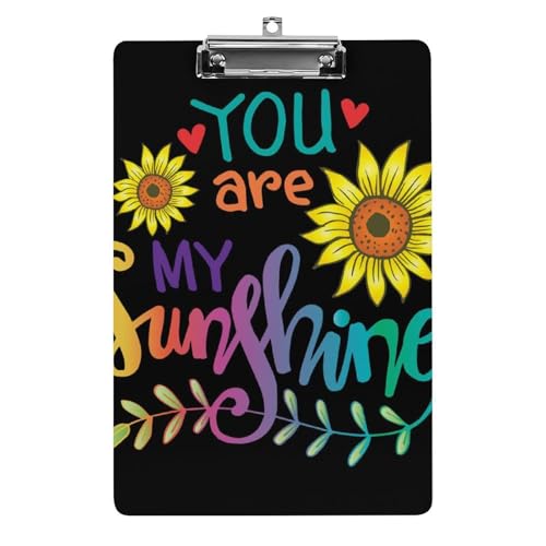 Sonnenblume Klemmbrett Zum Aufhängen Clipboard Hartplatten Klemme Für Papier Dokumente von NYKVTG