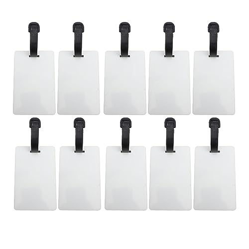 10 Stück Sublimations-Gepäckanhänger aus weißem MDF, doppelseitig bedruckbar, auffällige leere Gepäckanhänger für selbstgemachte Reisekoffertaschen (A1) von NYSUZHOUJI