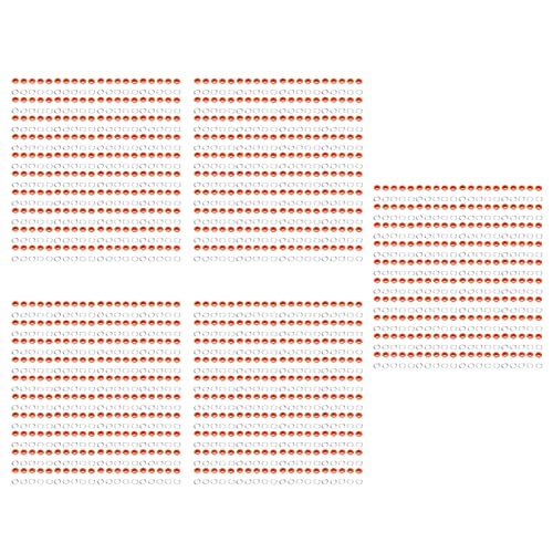 500 Sets 8 mm Ösen-Set zur Vorbeugung von Metall-Leder-Ösen, Ösen-Werkzeug-Set für Reparaturen und Dekorieren (Orange) von NYSUZHOUJI