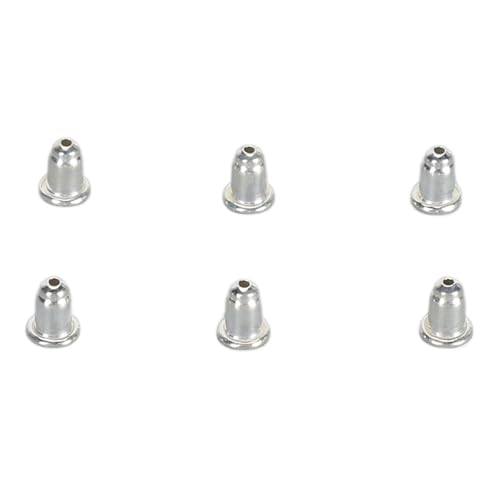 925 Silber Earround Backs Ersatz-Ohrstecker mit sicherem Verschluss für Damen und Mädchen, 3 Paar (Silber) von NYSUZHOUJI