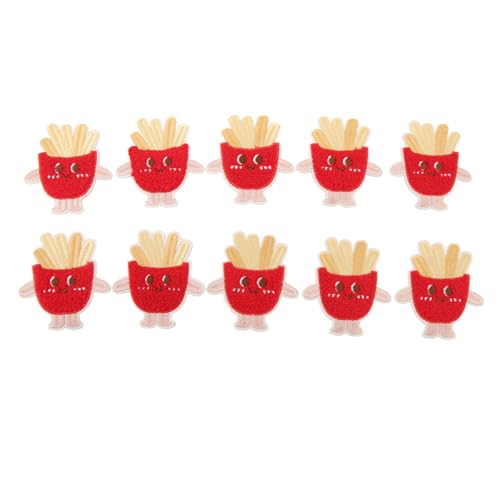 Gestickte Patches modische niedliche französische Pommes Entwurf praktisch auf Applique -Patches für Kleidung und Accessoires Gestickte Patches modische niedliche französische Pommes Entwurf praktisch auf Applique -Patches für Kleidung und Accessoires von NYSUZHOUJI