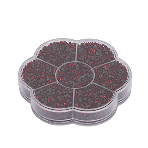 Glitzerndes Beauty-Set aus Glas-Strasssteinen zum Basteln von Nail-Art-Schuhen und mehr für den Haushalt (S601-Großes Rot) von NYSUZHOUJI