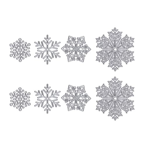 Metall-Stanzform, Handarbeit, Kohlenstoffstahl, Schablone, Vorlage, Schneeflocken-Karten-Bastelset von NYSUZHOUJI