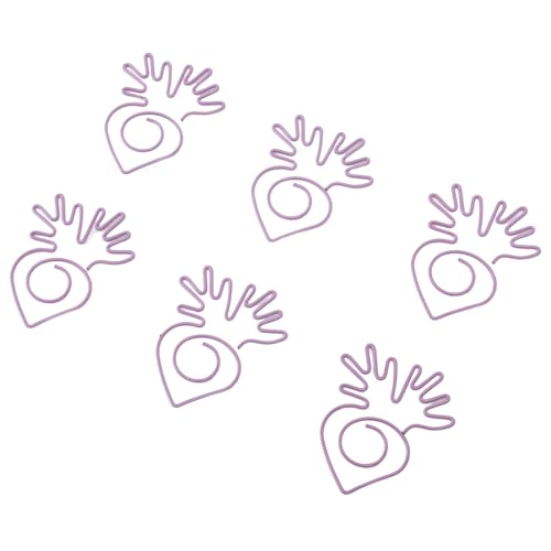NYSUZHOUJI 100 Stück niedliche Karotten-Büroklammern, Mini-Büroklammern aus dekorativem Metall, lustiger Bürobedarf für Zuhause, Schule, Hochzeitseinladungen, Basteln, Scrapbooking (Purple Carrot) von NYSUZHOUJI