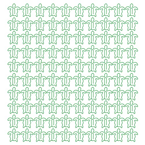 Niedliches Tier-Büroklammer-Set, galvanisiert, 100 Stück, exquisite, rutschfeste, ausgefallene Klammern, hell für Familie, Büro, Schule (Schildkröte) von NYSUZHOUJI