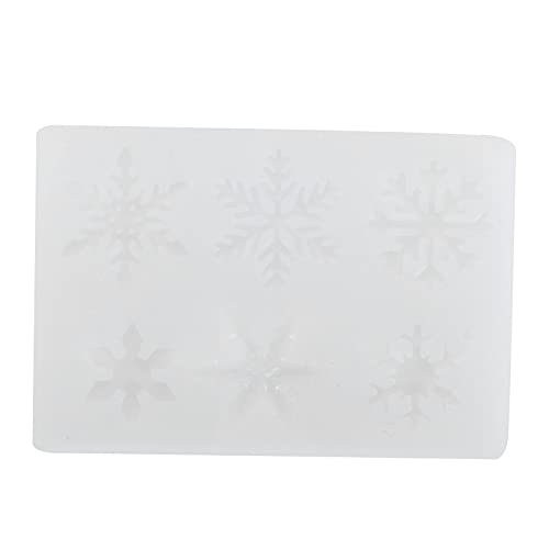 Schneeflockenkristallform für Handarbeit Back weiß Silikonkuchenrahmen 1pc 10x7x0,5 cm von NYSUZHOUJI