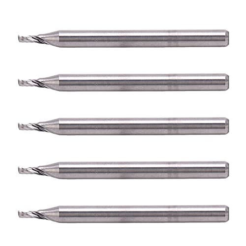 Wolframstahl-Schaftfräser, Spiralschneidwerkzeug für Holzschnitzerei, 5 Stück von NYSUZHOUJI