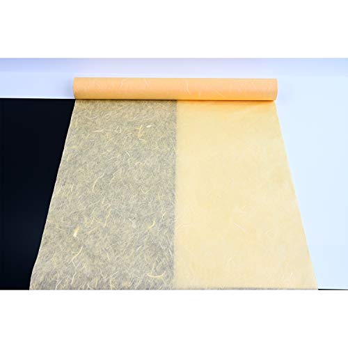 HanJi Koreanisches Maulbeerpapier, Naturfaser-Textur, Geschenkverpackung, dekorative Tapete, UnYong-Ji Rolle, Hellorange, 54 cm x 20 m von NaRaOn HanJi