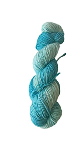 Handfärbung auf Merino High-Twist - 100% Schurwolle (Australische Schurwolle 22 Mikron, mulesingfrei) 100 g / 400 m - teal von NaRoKnit