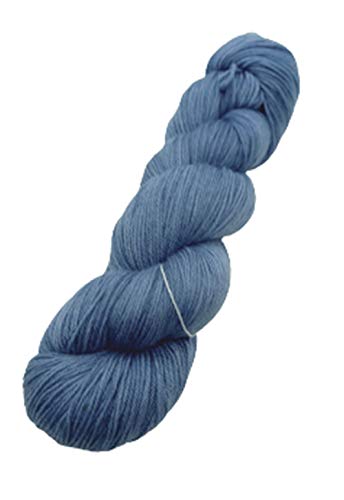 Sockenwolle 8fach Superfine handgefärbt - 200 m/ 100 g - navy blue - 75% Schurwolle / 25% Polyamid - Australische Schurwolle 22 Mikron von NaRoKnit