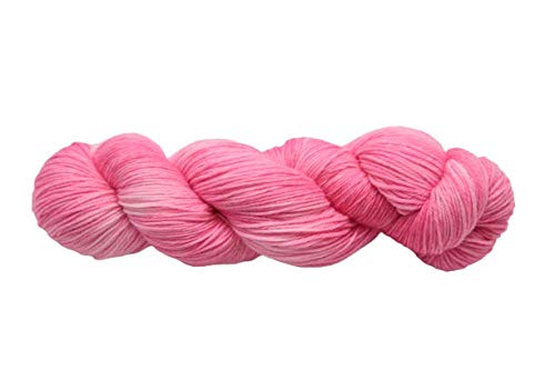 Sockenwolle Superfine handgefärbt - pink - 75% Schurwolle / 25% Polyamid - Australische Schurwolle 22 Mikron 100 g ca 400 m von NaRoKnit