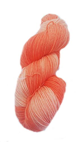 Sockenwolle handgefärbt 6fädig 150 g ca 420 m 75% Wolle/25% Polyamid - scarlet von NaRoKnit