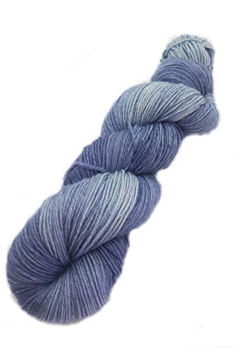 Sockenwolle handgefärbt auf Merino High-Twist in navyblue 100% Schurwolle (Australische Schurwolle 22 Mikron, mulesingfrei) 100 g / 400 m von NaRoKnit