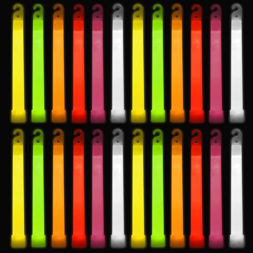 20 Stück Glow Sticks mit Gemischte Farben, Super Hell Farbe Leuchtstäbe, Sicher und Ungiftig Leuchtstäbe, Knicklichter für Party, Outdoor, Festival, Camping, Konzert (15*1.5CM/6*0.6 Zoll) von Naapesi