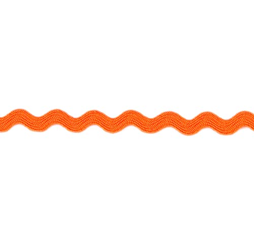 Band Zackenlitze Nähband Stoffband orange 100 cm - Band zum Basteln und Nähen von Nadeltraum