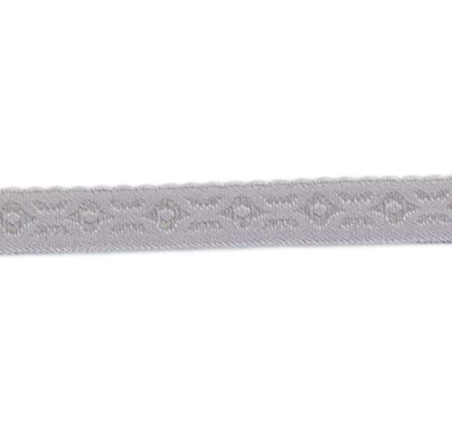 Band elatisches Schrägband Jacquard Nähband Stoffband alt lila 100 cm - Band zum Basteln und Nähen von Nadeltraum