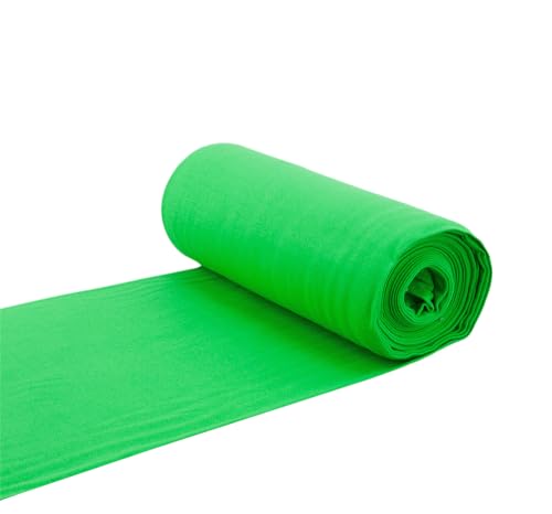 Nadeltraum Baumwoll - Bündchenstoff Bündchen Schlauchware grün hell - Meterware ab 25 cm x 35/70 cm - Stoff zum Nähen von Nadeltraum