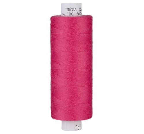 Nähgarn Nähmaschine AMANN TROJA Nähfaden Allesnäher Universal 500 cm rosy pink von Nadeltraum