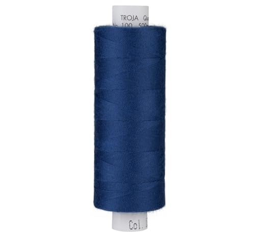 Nähgarn Nähmaschine AMANN TROJA Nähfaden Allesnäher Universal 500 cm royalblau von Nadeltraum