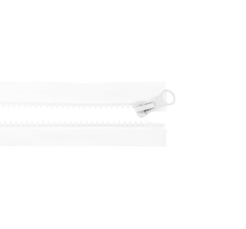 Reißverschluss teilbar Zipper robust Jacke 90 cm lang Kunststoff 35 mm weiß Reißverschluss teilbar Zipper robust Jacke 90 cm lang Kunststoff 35 mm weiß von Nadeltraum