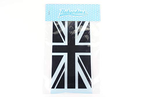 Nähgedöns.de Union Jack | Reflektierendes Bügelbild | Reflektor | Reflektorfolie zum Aufbügeln | 10 cm Schwarz von Nähgedöns.de