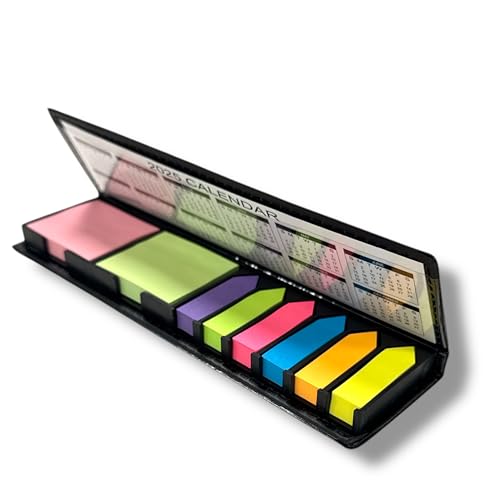 Nähmit - Etui Seitenmarker Selbstklebend, Sticky Notes, Klebezettel, Page Marker, Haftnotizen zum Markieren und Hervorheben von Seiten Repositionierbar, Beschreibbar klebezettel von Nähmit