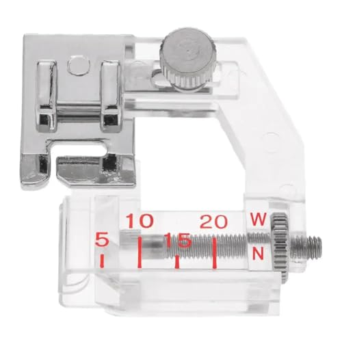 Nähmit - Verstellbarer Schrägbandeinfasser für Ihre Nähmaschine mit Schnellspanfuß - geeignet für Baumwoll & Satin Schrägbänder von 10mm - 40mm Breite (A21-Einfasser, 1 Stück) von Nähmit