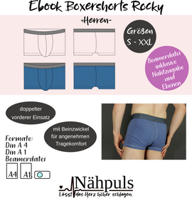 Männer-Boxershorts Rocky von Nähpuls