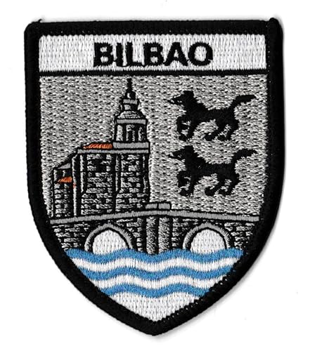 Aufnäher Bilbao Spanien bestickt Wappen Stadt Spanien zum Aufbügeln von NagaPatches