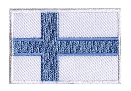 Aufnäher Finnland, bestickt, finnische Flagge, zum Aufnähen von NagaPatches